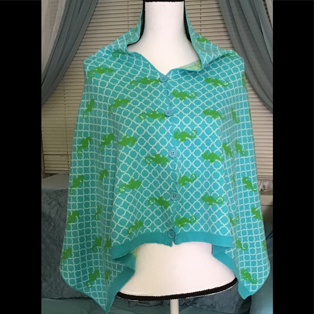 🇦🇷Top it off warm poncho. S-M
